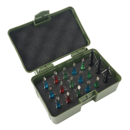 Broadhead Case, Archery Broadhead Box Storage Case, Arrow Head Tip Organizer Case Holder, Holds 18pcs Fixed or Mech Broadheads (Case Only)