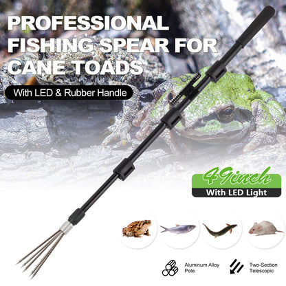 Fishing Harpoon Spear Gig Gaff Fork Hook for Frog Cane Toad Bullfrogs Bufo Flounder Fish Mole Remove Trap Catching