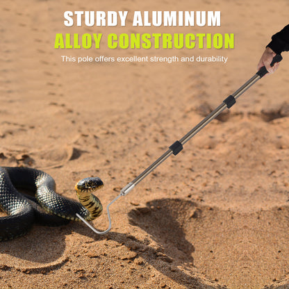 Snake Catcher Grabber Hook Handling Tool for Rattlesnake Copperhead Python Catching Control Moving Capture Remove Trapping Feeding
